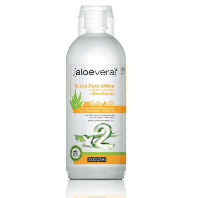 ALOEVERA2 SUCCO PURO D'ALOE DOPPIA CONCENTRAZIONE + ENERTONICI 1 LITRO - Antica Farmacia Ferrari