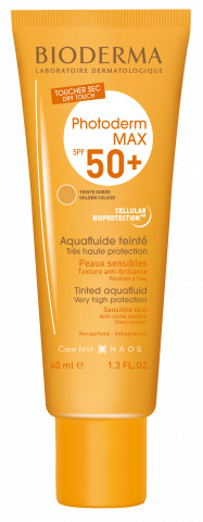 PHOTODERM MAX AQUAFLUIDE TINTED NP FLUIDO SOLARE SPF 50+ UVA 26 40 ML - Antica Farmacia Ferrari