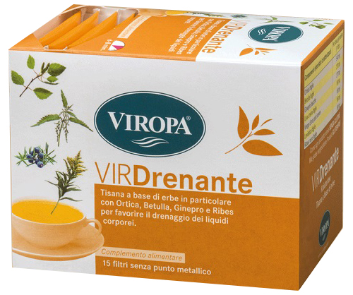 VIROPA DRENANTE TISANA 15 BUSTINE - Antica Farmacia Ferrari