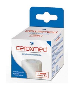 BENDA ELASTICA AUTOADERENTE CEROXMED 4 X 400 CM 1 PEZZO - Antica Farmacia Ferrari
