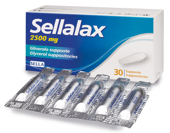 SELLALAX 2500MG SUPPOSTE GLICEROLO 30 PEZZI - Antica Farmacia Ferrari