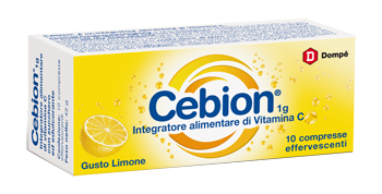 CEBION EFFERVESCENTE VITAMINA C LIMONE 10 COMPRESSE - Antica Farmacia Ferrari