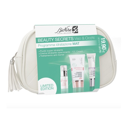 DEFENCE HYDRA5 BEAUTY SECRETS RADIANCE CONTIENE DEFENCE HYDRA5 MAT CREAM 40 ML + DEFENCE HYDRA5 BOOSTER 15 ML + DEFENCE EYE ANTIBORSE 15 ML - Antica Farmacia Ferrari