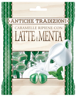 ANTICHE TRADIZIONI CARAMELLE LATTE E MENTA 60 G - Antica Farmacia Ferrari