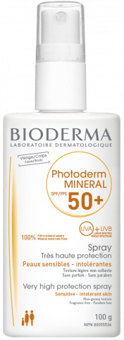 PHOTODERM MINERAL SPF50+ SPRAY 100 ML PROTEZIONE PELLE ATOPICA O ALLERGICA - Antica Farmacia Ferrari