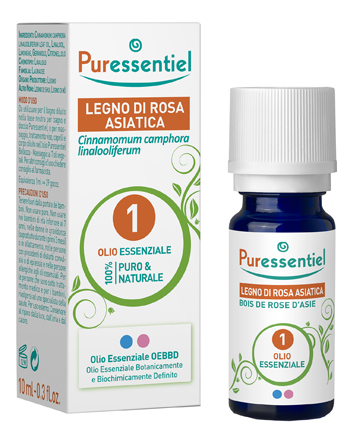 PURESSENTIEL OLIO ESSENZIALE LEGNO ROSA ASIATICA 10 ML - Antica Farmacia Ferrari