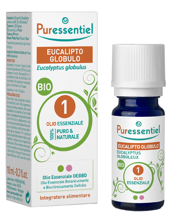PURESSENTIEL EUCALIPTO GLOBULO OLIO ESSENZIALE BIO 10 ML - Antica Farmacia Ferrari