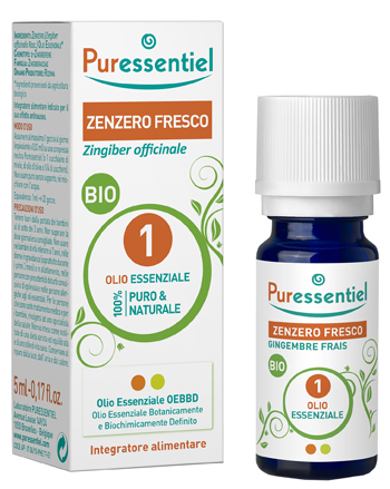 PURESSENTIEL ZENZERO FRESCO OLIO ESSENZIALE BIO 5 ML - Antica Farmacia Ferrari
