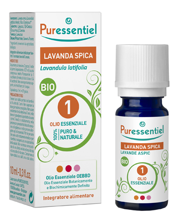 PURESSENTIEL LAVANDA SPICA OLIO ESSENZIALE BIO 10 ML - Antica Farmacia Ferrari