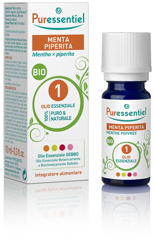 PURESSENTIEL MENTA PIPERITA OLIO ESSENZIALE BIO 10 ML - Antica Farmacia Ferrari