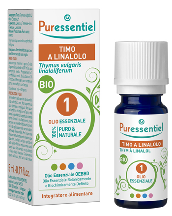 PURESSENTIEL TIMO A LINALOLO OLIO ESSENZIALE BIO 5 ML - Antica Farmacia Ferrari
