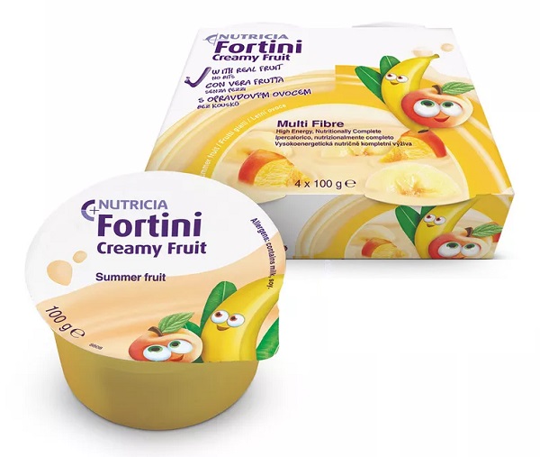FORTINI CREAMY FRUIT MULTI FIBRE FRUTTI GIALLI 4X100 G - Antica Farmacia Ferrari