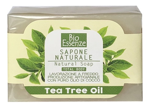 BIO ESSENZE SAPONE NATURALE TEA TREE OIL 100 G - Oltrefarma
