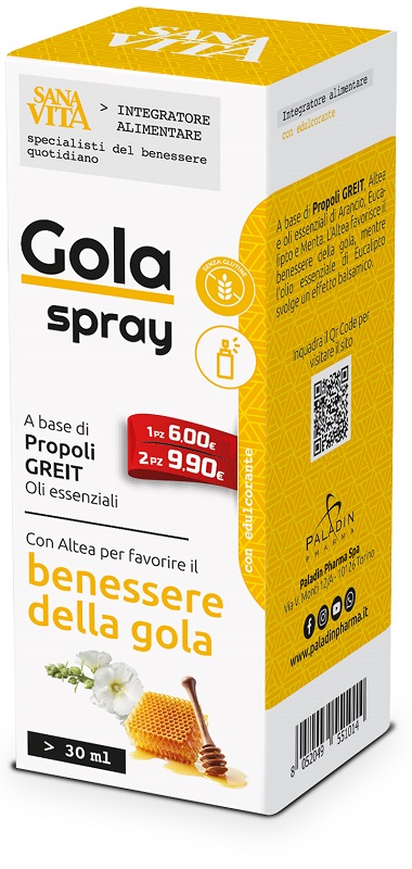 SANAVITA GOLA SPRAY 30 ML - Antica Farmacia Ferrari