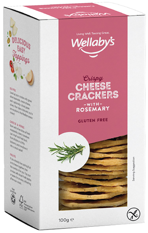 WELLABY'S CRACKERS ROSMARINO 100 G - Antica Farmacia Ferrari