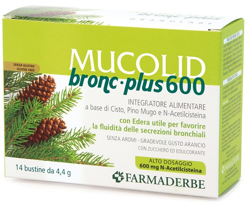 MUCOLID BRONC PLUS 600 14 BUSTINE - Antica Farmacia Ferrari