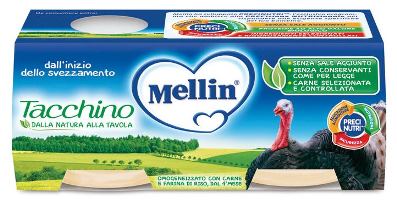 OMOGENEIZZATO MELLIN TACCHINO 2X120 G - Oltrefarma