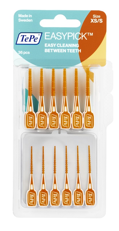 TEPE SCOVOLINI EASYPICK EXTRASMALL/SMALL ARANCIONE 36 PEZZI - Antica Farmacia Ferrari