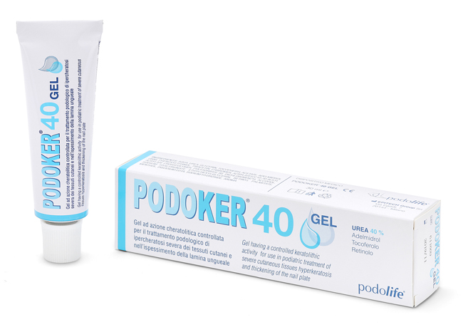 PODOKER 40 GEL AZIONE CHERATOLITICA TUBO DA 30 ML CON APPLICATORE - Antica Farmacia Ferrari