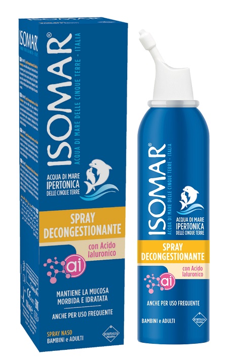 ISOMAR SPRAY DECONGESTIONANTE ACIDO IALURONICO 100 ML - Antica Farmacia Ferrari