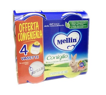 MELLIN OMOGENEIZZATO CONIGLIO 4X80 G - Antica Farmacia Ferrari