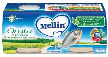 MELLIN OMOGENEIZZATO ORATA 2X80 G - Antica Farmacia Ferrari