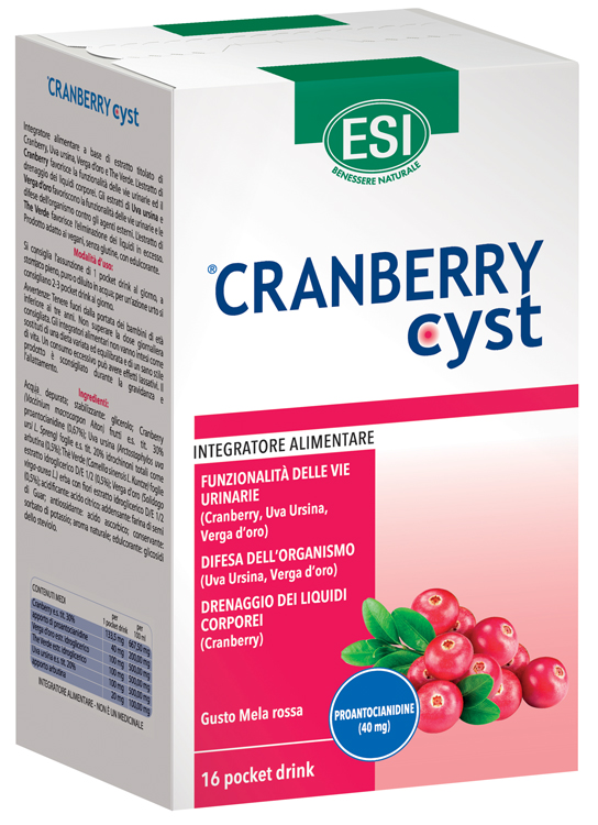 ESI CRANBERRY CYST POCKET DRINK 16 BUSTINE - Antica Farmacia Ferrari
