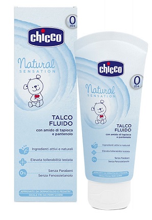CHICCO TALCO FLUIDO NATURAL SENSATION 100 ML - Antica Farmacia Ferrari