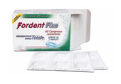 FORDENT PLUS 60 COMPRESSE CONCENTRATE PER DENTIERE E APPARECCHI ORTODONTICI - Antica Farmacia Ferrari