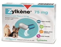 ZYLKENE CANI E GATTI FINO A 10KG 20 CAPSULE 75 MG - Antica Farmacia Ferrari