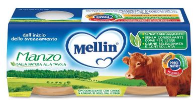 MELLIN OMOGENEIZZATO MANZO 2 X 80 G - Antica Farmacia Ferrari