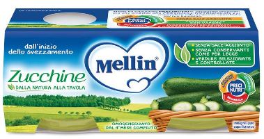 MELLIN OMOGENEIZZATO ZUCCHINE 2 X 80 G - Antica Farmacia Ferrari