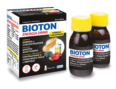 BIOTON ENERGIA DRINK 4 FLACONCINI X 50 ML - Antica Farmacia Ferrari