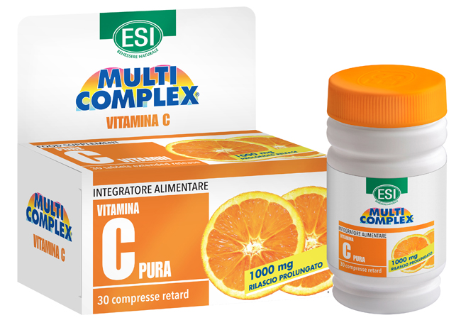 ESI MULTICOMPLEX VITAMINA C PURA 1000 MG RETARD 30 COMPRESSE - Antica Farmacia Ferrari