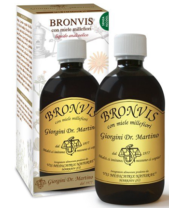BRONVIS CON MIELE MILLEFIORI 500 ML - Antica Farmacia Ferrari