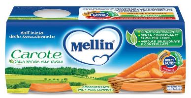 MELLIN OMOGENEIZZATO CAROTE 2 X 80 G - Antica Farmacia Ferrari