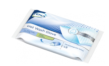 TENA WET WASH GLOVE GUANTO DETERGENTE UMIDIFICATO 8 PEZZI - Antica Farmacia Ferrari