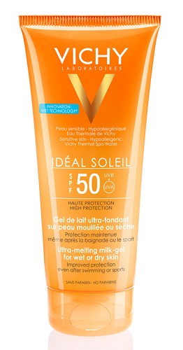 IDEAL SOLEIL GEL WET CORPO SPF50 200 ML - Antica Farmacia Ferrari