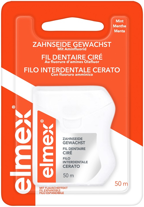 ELMEX FILO INTERDENTALE CERATO 50 METRI - Antica Farmacia Ferrari