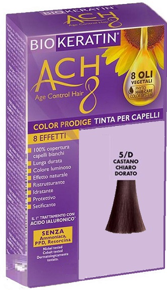 BIOKERATIN ACH8 COLOR PRODIGE 5/D CASTANO CHIARO DORATO - Antica Farmacia Ferrari