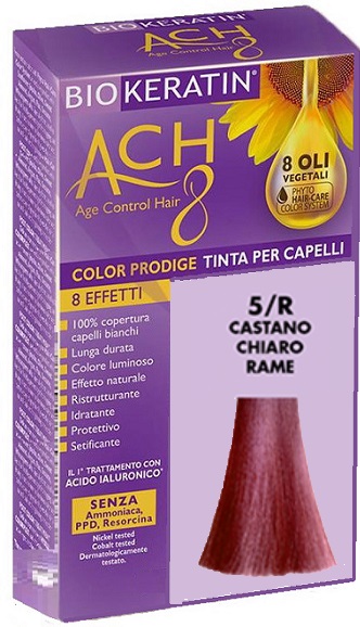 BIOKERATIN ACH8 COLOR PRODIGE 5/R CASTANO CHIARO RAME - Antica Farmacia Ferrari