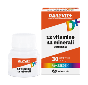 DAILYVIT+ 12 VITAMINE 11 MINERALI 30 COMPRESSE - Antica Farmacia Ferrari