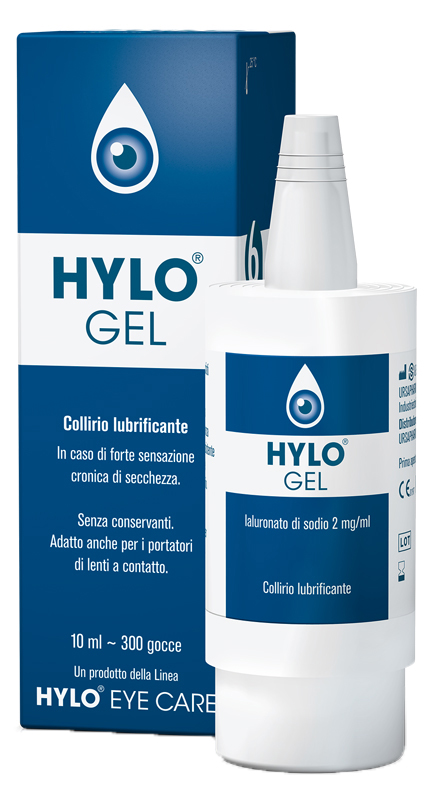 HYLO-GEL COLLIRIO LUBRIFICANTE ACIDO IALURONICO 0,2% 10 ML - Antica Farmacia Ferrari