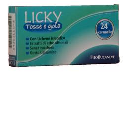 LICKY CARAMELLE ADULTI PER TOSSE E GOLA SENZA ZUCCHERO 70 G - Antica Farmacia Ferrari