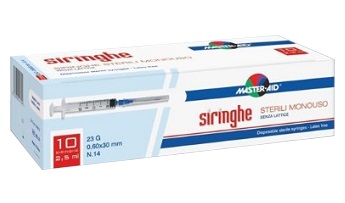 SIRINGA PER VENIPUNTURA MASTER-AID 10 ML GAUGE 21 10 PEZZI - Antica Farmacia Ferrari
