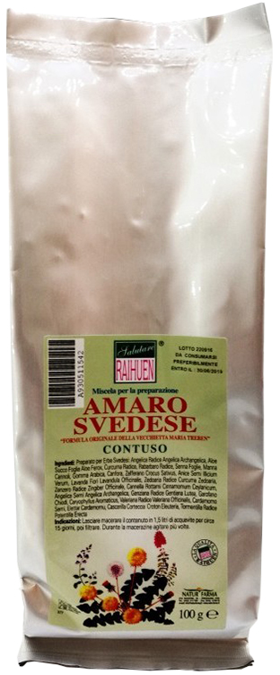 RAIHUEN ERBE SVEDESI CONTUSO PREPARATO PER AMARO SVEDESE 100 G - Antica Farmacia Ferrari