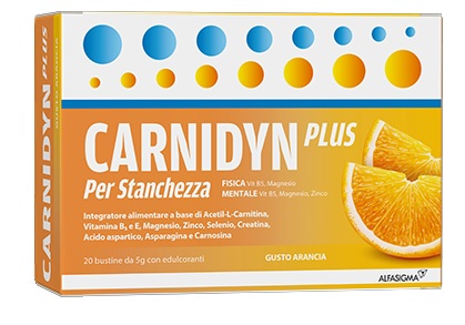 CARNIDYN PLUS 20 BUSTINE DA 5 G GUSTO ARANCIA - Antica Farmacia Ferrari