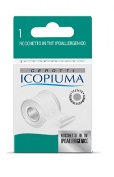 CEROTTO IN ROCCHETTO ICOPIUMA TESSUTO NON TESSUTO CARTA 2,5X500 CM - Antica Farmacia Ferrari