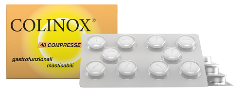 COLINOX 40 COMPRESSE MASTICABILI GASTROFUNZIONALI 56 G - Antica Farmacia Ferrari