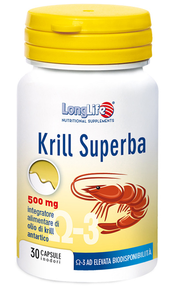 LONGLIFE KRILL SUPERBA 30 CAPSULE - Antica Farmacia Ferrari